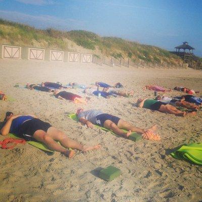 An all levels beach yoga class, is the perfect way to start your day!