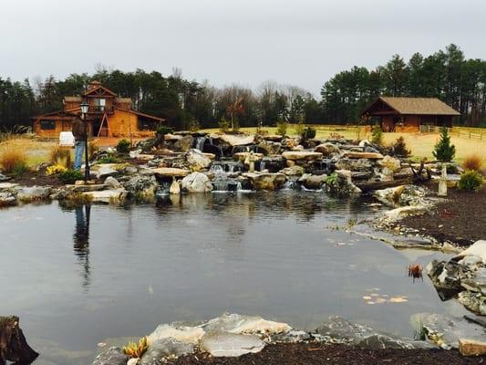 Large swim and recreational pond built in 2014 .#pondstars