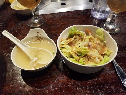 Soup and salad