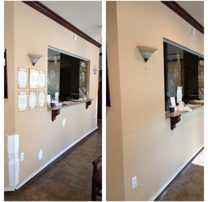 Medical Office Waiting Room Before and After