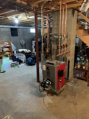 Purepro Trio oil boiler install