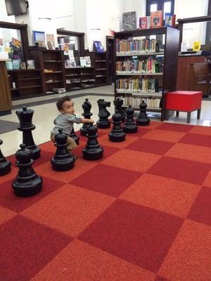 Life sized chess pieces