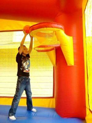 Basekeball hoop inside jumpers for extra play!