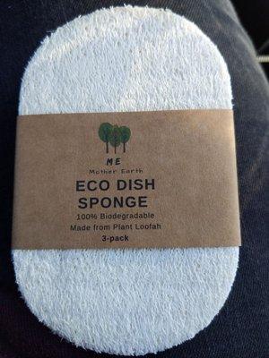 Environmentally friendly sponges. 3 pack for $7.50.