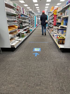 One-way aisles