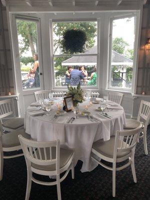 Toledo country club wedding set up