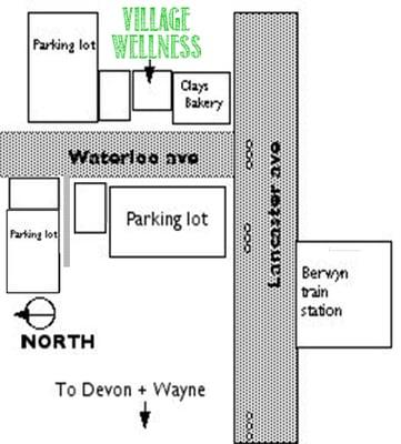 map to mainline community acupuncture at Village Wellness