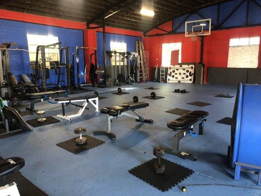 Plenty of space for circuit training