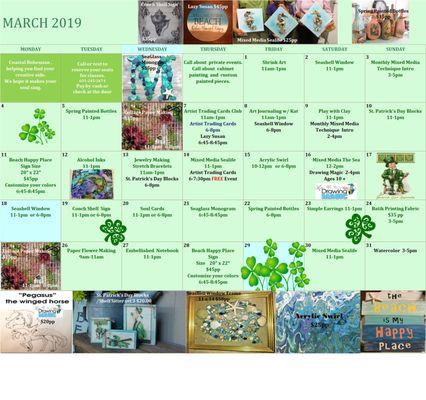 March Calendar of Events