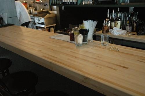 Butcher block bar