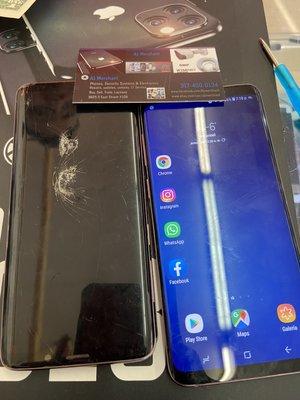 Samsung Galaxy s9+ screen replacement done in one hr!