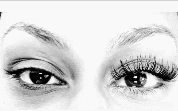 Before and After (classic lash set)