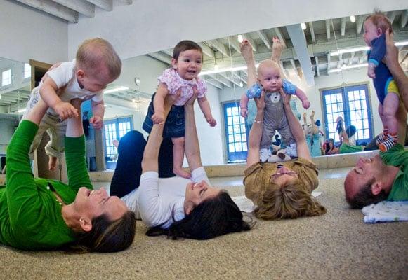 In our mommy-and-me classes, parents learn how to support their child's musical growth and development.