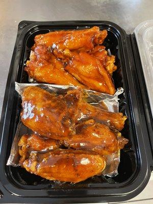 Buffalo and apple brandy wings