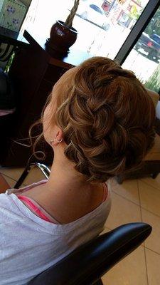 Updo braids