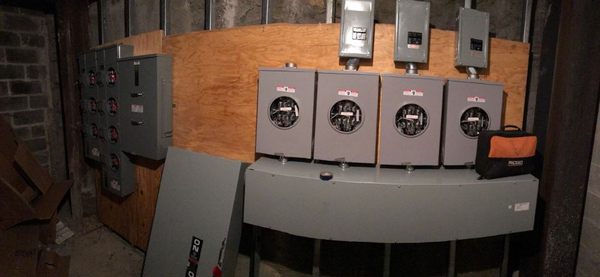 Service install in basement of a building we wired from start to finish