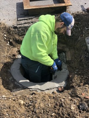 Man hole repairs