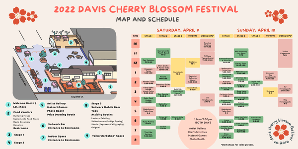 Spring 2022 Davis Cherry Blossom Festival Schedule and Lineup