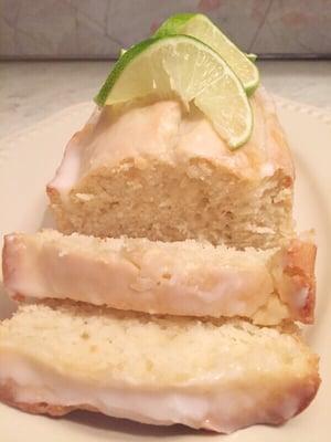 Lime Glazed Coconut Bread