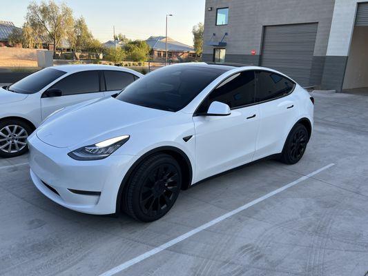 Tesla model Y Ceramic Tint