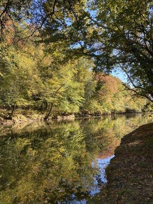 The Tar river, just incredible! Only inches from our tent. Most of the tent areas are river side.