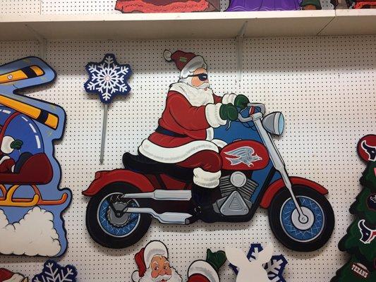 Santa on a Harley