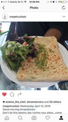 Chicken Pesto Crepe