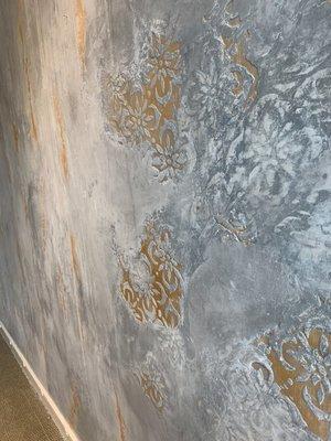 Custom plaster w/ stencils