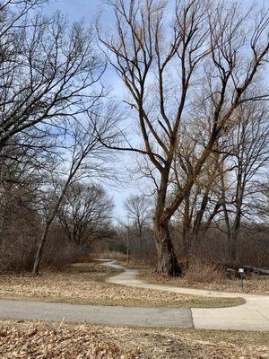 The 20% of the trail that's unpaved... Pretty but muddy.