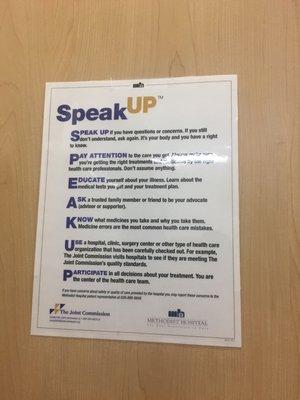 Everyone should speak up in ways your health providers and oversight agencies understand.