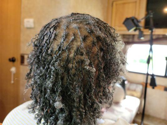 Female pattern. Confident to wear 2 strand twists Naturally!