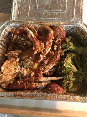 Dungeness crab platter