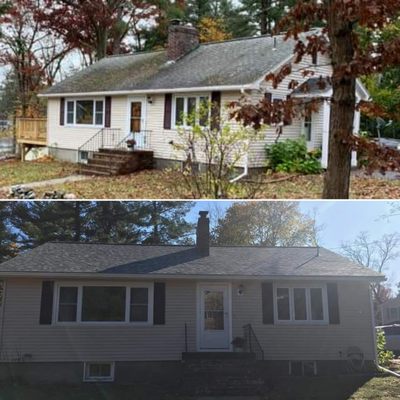 Before and after Owens Corning duration series shingle  2019