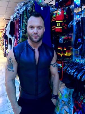 NYC hot models shopping place-665 Leather vest