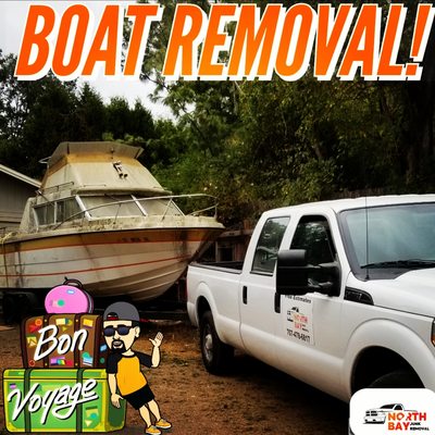 BOAT REMOVAL in Novato!