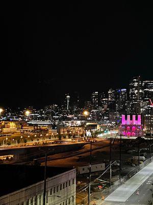 The view of Downtown from the rooftop!