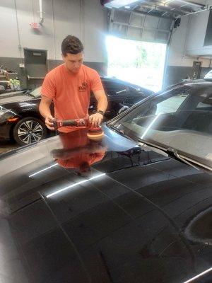 Prepping Benz for Ceramic Finish