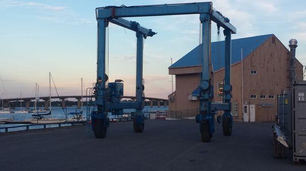 60 Ton Marine Travelift at the ready for all your needs.