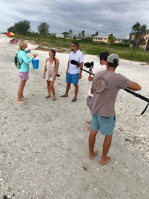 Filming for Eurowings and The Beaches of Ft Myers and Sanibel