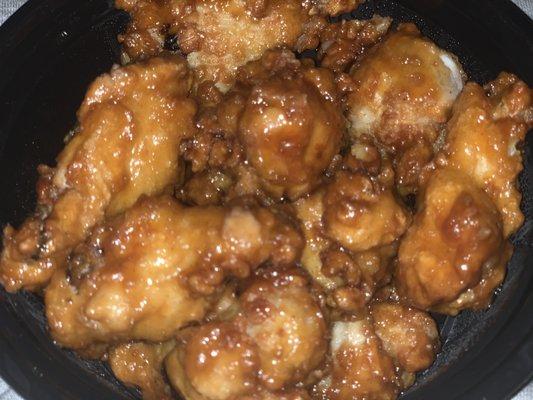 garlic honey flavored wings