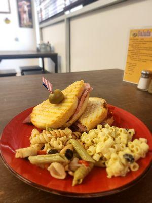 The Nevada Bad Boy, with our pasta salads! They wanted to try both!