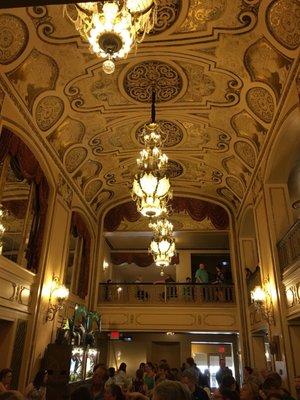 Lobby area directly outside the theater doors.