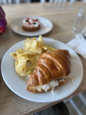 Chicken salad on Croissant