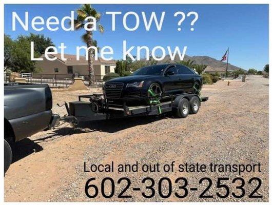 We transport any vehicle in or out of state