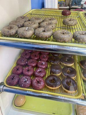 Different donuts and pastry's