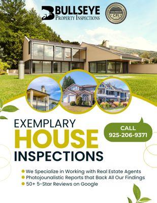 We partner with Real Estate Agents in the  Bay Area, San Jose and all of Contra Costa County to provide exemplary home inspection reports.