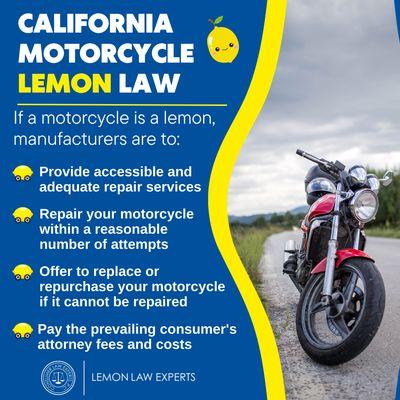 California Motorcycle Lemon Law