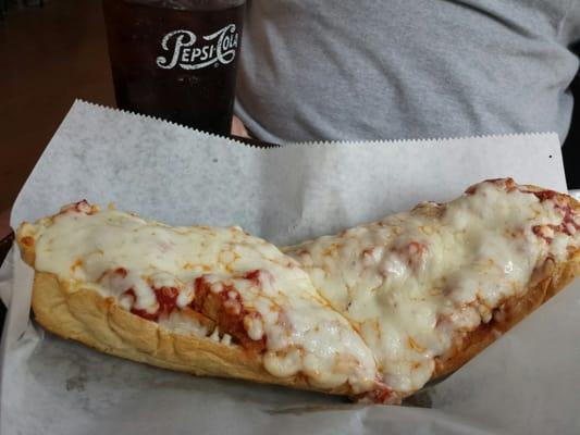 Chicken parmesan sub