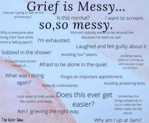 This is about Grief. And through seeing Dr. Turner, I'm learning that Grief is real, and doesn't make you weak.