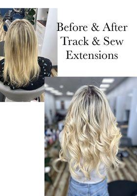 Beaded Track & Sew Hair Extensions